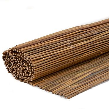 Bamboescherm op rol 100 x 180 cm, gelakt.
