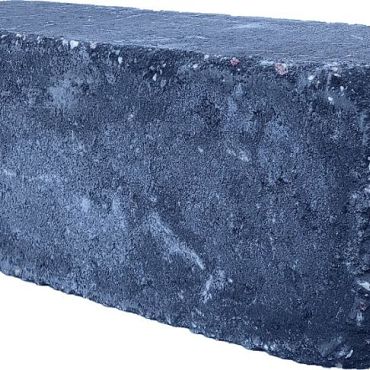 Getrommelde Linia palissade 15x15x45 cm antraciet