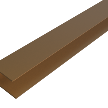# WEO35-60 Alu F-profiel Teak 65x80mm L-300 cm - RAL8024