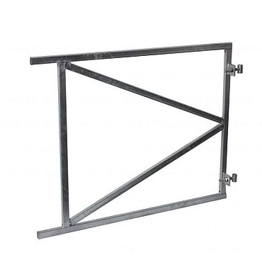 Verstelbaar stalen poortframe 100x80cm - bxh - vuurverzinkt.