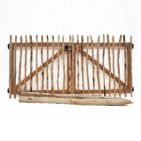 Kastanje poort dubbel 100x200 cm