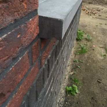 Raamdorpel 12x100/9x4 cm Antraciet - Te bestellen op maat tot 1.50m