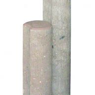 Palissade Ø11 x 60 cm - Grijs met inkeping