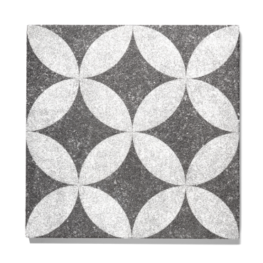 GeoProArte® 60x60x4 Dark Grey Flower
