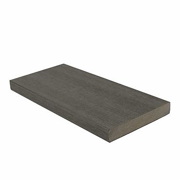 NTW composiet co-extrusie kantplank houtstructuur 2,3 x 13,8 x 300 cm, Silver Gray.