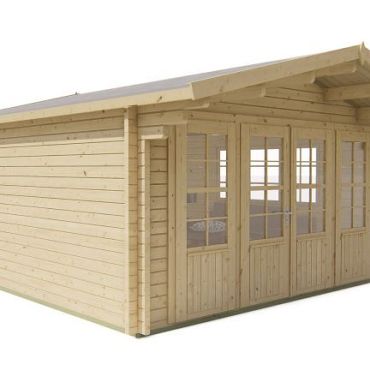 Blokhut - Tuinhuis Blackpool | 58 mm | vuren bruin geïmpregneerd