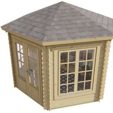 Blokhut - Tuinhuis Nora | 34 mm | vuren onbehandeld