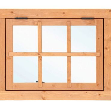 Douglas uitzetraam 6-ruits 90 x 70 cm, onbehandeld