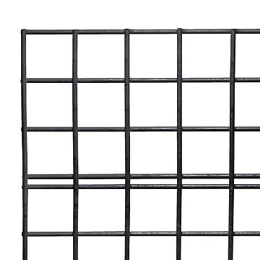 Gaaspaneel met maas 10 x 10 cm stekloos, 180 x 180 cm, verzinkte draad 3,4mm - Zwart gespoten