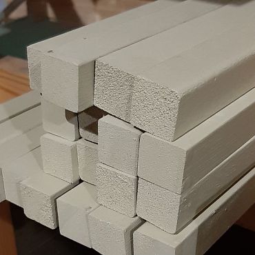 Glaslat R5 25x25mm 100mu L=4.90m