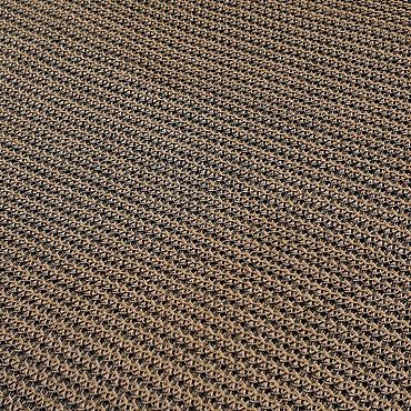 Strak schaduwdoek HPDE 292 x 292 cm, incl. bevestigingsmaterialen, bruin. T.b.v. Pergola 300 x 300 cm.
