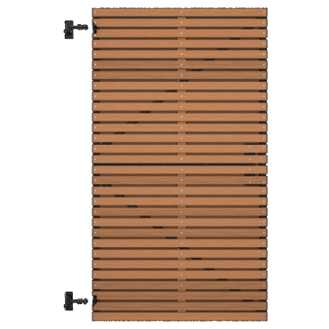 Thermovision Ayous gesch latten deur, 178 x 99 cm, op verstelbaar frame, horizontaal