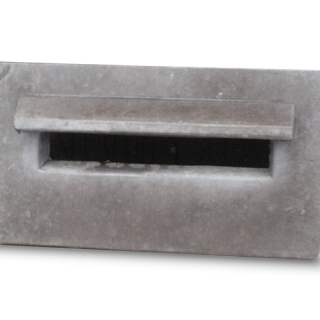 brievenbusplaat 24x43x4,5 zwart