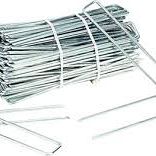 Gronddoekpen metaal 20x3cm - 100 stuks
