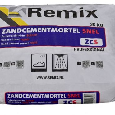 # Sakrete SNELzand-cementmortel CTC30/F5 zcs pe zak 25kg   laagdikte 3-8cm