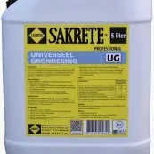 # SG601 sakrete snelgrondering SG/5 ltr can | oplosmiddelvrij sneldrogend grondeermiddel op anhydriet, zuigende en niet zuigende ondergronden. speciaal als hechtmiddel op gladde-, niet zuigende ondergronden.