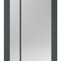 SlimLine deur FA 2580 SL | Zwart gegrond - Met blank glas