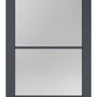 SlimLine deur FA 2554 SL | Zwart gegrond - Met blank glas