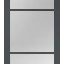 SlimLine deur FA 2553 SL | Zwart gegrond - Met blank veiligheidsglas