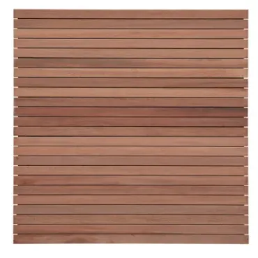 Keruing Modern scherm 50 180x180cm - latten 15x70mm - Premium FCQ FSC®100%
