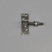 * Luxe poortbeslag - plaat 120x40x5mm + bout M14 Verzinkt