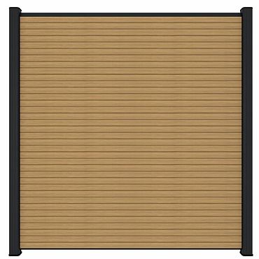 NTW Co-extrusie composiet scherm Triple, 180 x 180 cm, Red Cedar.