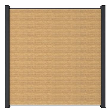 NewTechWood Co-extrusie composiet scherm, 181 x 180 cm, Red Cedar.