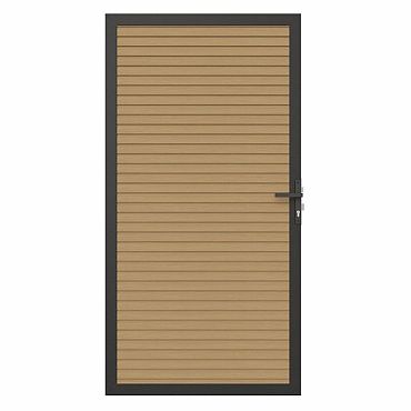 NTW Co-extrusie composiet deur in aluminium frame, horizontaal triple, 100 x 195 cm, Red Ced