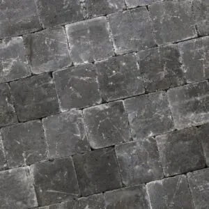 Trommelsteen 15x15x6 cm - Coal