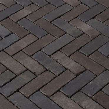 DF60 Modena getrommeld Zwart-Bruin