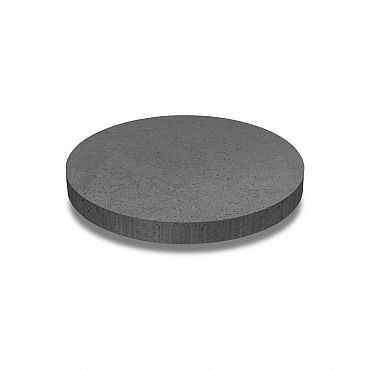 Oud hollands ronde tegel diameter 100 x 7 cm, antraciet