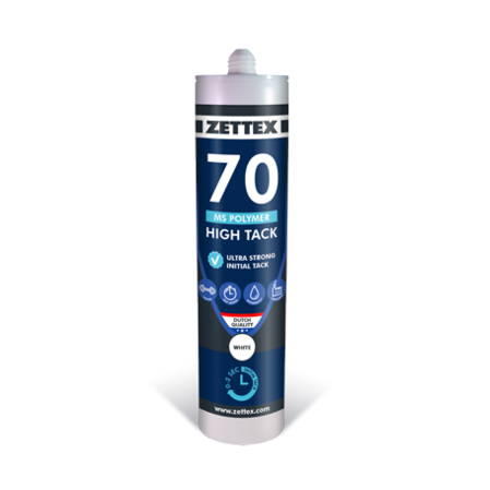 * Zettex MS 70 polymer high-tack wit