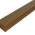 Alu WEO Essential Gardenwall F-profiel Teak 35x45mm L-300 cm RAL8024