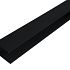 WEO35-60 Alu F-profiel Ebony Black L-300cm 65x80mm  - RAL9005