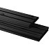 # Vuren gesch triple profiel 2,2 x 14 x 300 cm, zwart gedompeld