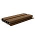 NTW HKC co-extrusie Castellation PRO65 gevelbekleding, 3,3 x 18 x 290 cm, Teak.