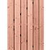 Douglas gesch plankendeur, B100xH195cm, 1,6x14 op zwart stalen frame, onbehandeld.