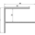 WEO35-60 Alu F-profiel Ebony Black L-300cm 65x80mm  - RAL9005