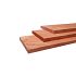 Douglas fijnbez plank 2,2 x 20 x 400 cm, groen ge#mpregneerd.