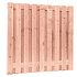 Douglas gesch plankenscherm 19-pl | 1,6x14 cm, 180 x 180 cm, onbehandeld.