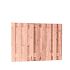 Douglas fijnbez plankenscherm 19-pl | 1,5x14 cm, 180 x 130 cm t.b.v. betonsysteem, onbehandeld.