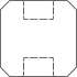 Betonpaal glad met vellingkant, v.z.v. sleuf, 10 x 10 x 270 cm, antraciet, ongecoat, eindpaal.