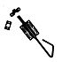 * Blackline staartgrendel 250mm zwart