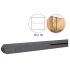 Betonpaal stampbeton 10 x 10 x 310 cm, antraciet tussenpaal t.b.v. recht scherm met 2 betonplaten.