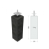 ## Betonpoer M 15 x 15 x 58 cm, Recht - Antraciet, M20 - Bovenzijde 12 x 12 cm