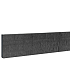Betonplaat dubbelzijdig rotsmotief 36 x 3,5 x 184 cm, antraciet ongecoat.