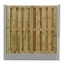 Betonpaal stampbeton 10 x 10 x 310 cm, grijs tussenpaal t.b.v. recht scherm met 2 betonplaten.