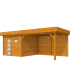 Douglas Topvision Premium Raaf, 298 x 298 en luifel 400 cm, transparant gespoten.