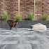 # Getrommelde Linia palissade 15x15x30 cm antraciet     96 st/pp