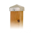 Paalornament piramide 7 x 7 RVS / Aluminium